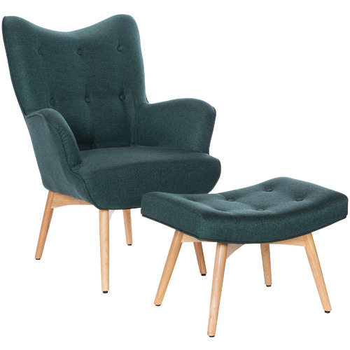 Buckland armchair with footstool new arrivals